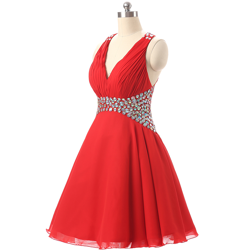 Real Picture Dresses Short Red Dresses For Graduation